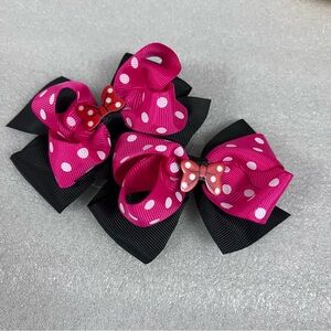 Minnie Mouse Hair Bows for Girls 2 Pc